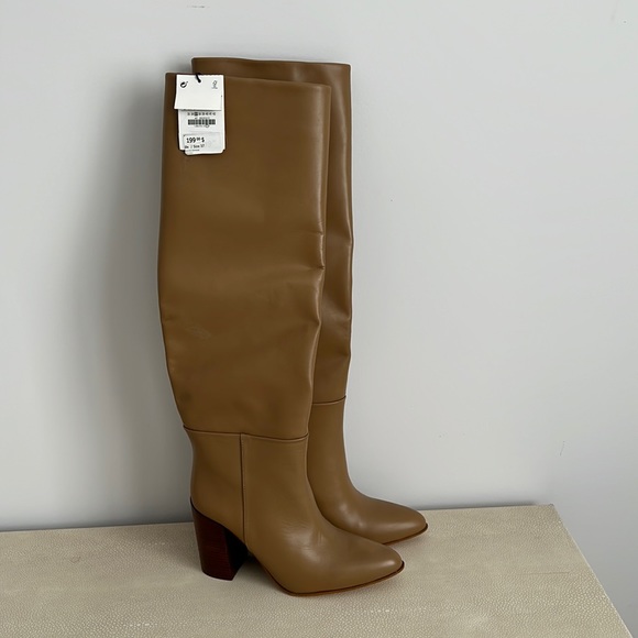 Tall Leather healed Boots - Picture 1 of 5